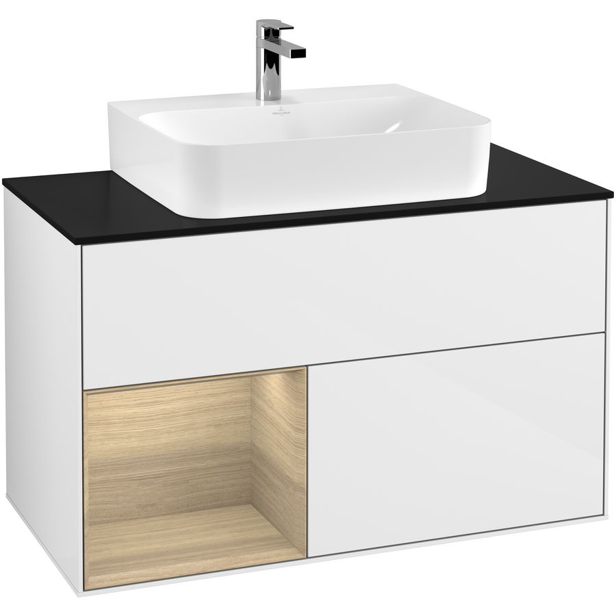 Wastafelonderkast Finion 1000x603x501mm G.White.L F112PCGF