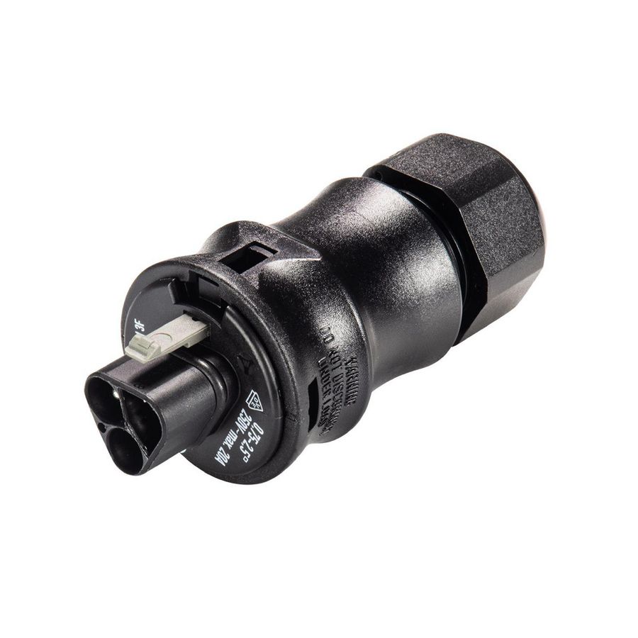 Kabelsteker RST20I3 male zwart veerklem 6-10mm² VVE=100