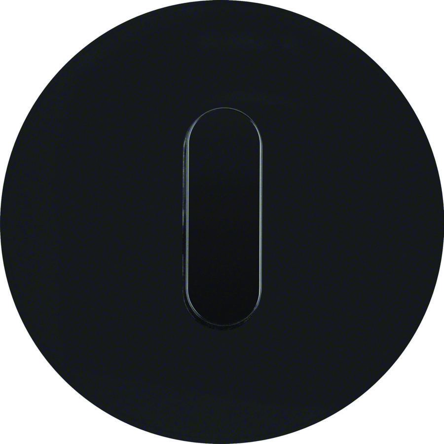 Afdekplaat+knevel Serie R.classic kunststof zwart