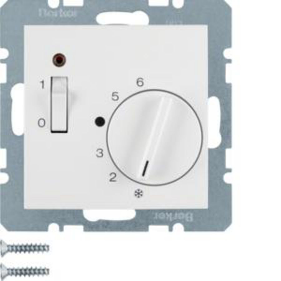 Kamerthermostaat verbreekcontact S.1/B.3/B.7 polarwit glz.