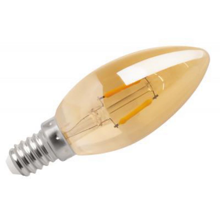 KAARS FILAMENT GOLD 1.2W 2000K E14 FLAME MELLOW KOOLDRAAD