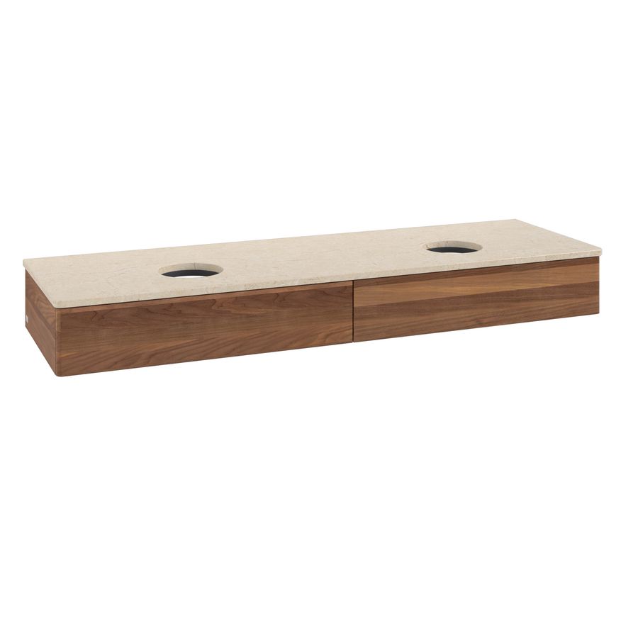 Wastafelonderkast Antao 1600x190x500mm Warm Walnut L17013HM