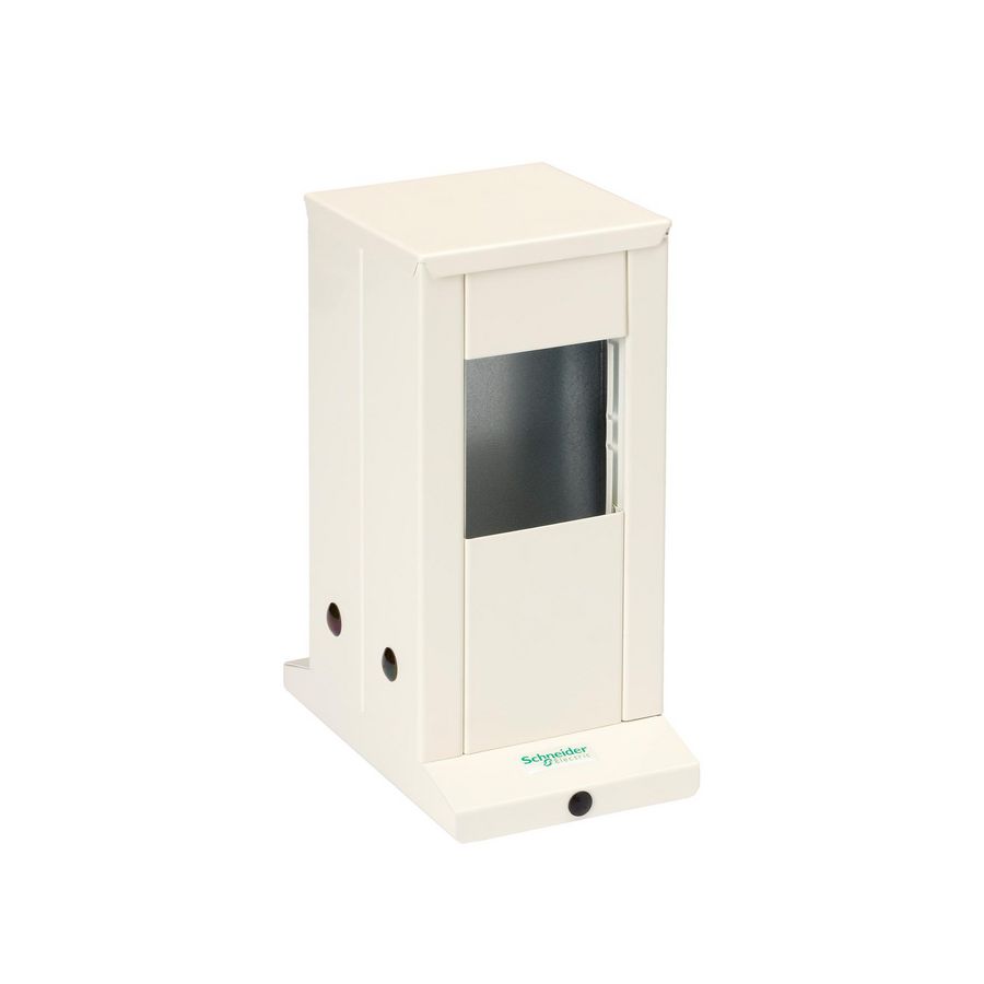Aansluitzuil mini dubbel parelwit RAL1013/70