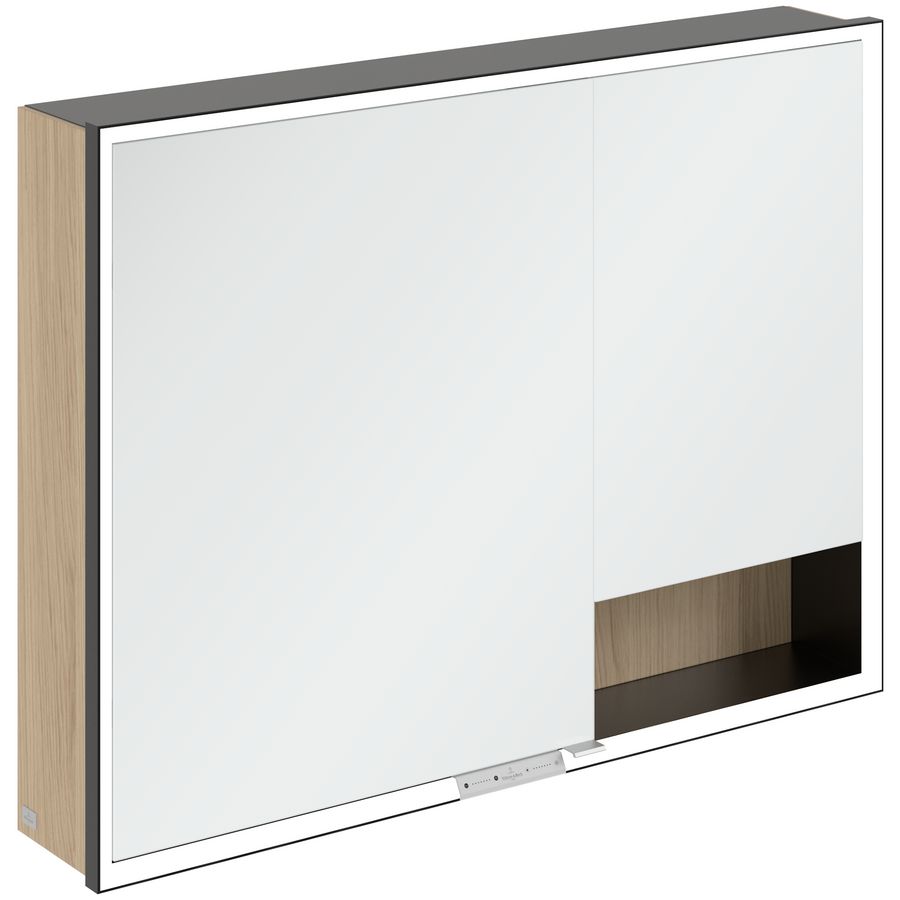 Opbouw Spiegelkast My View+ 1000x750x168mm Nordic Oak