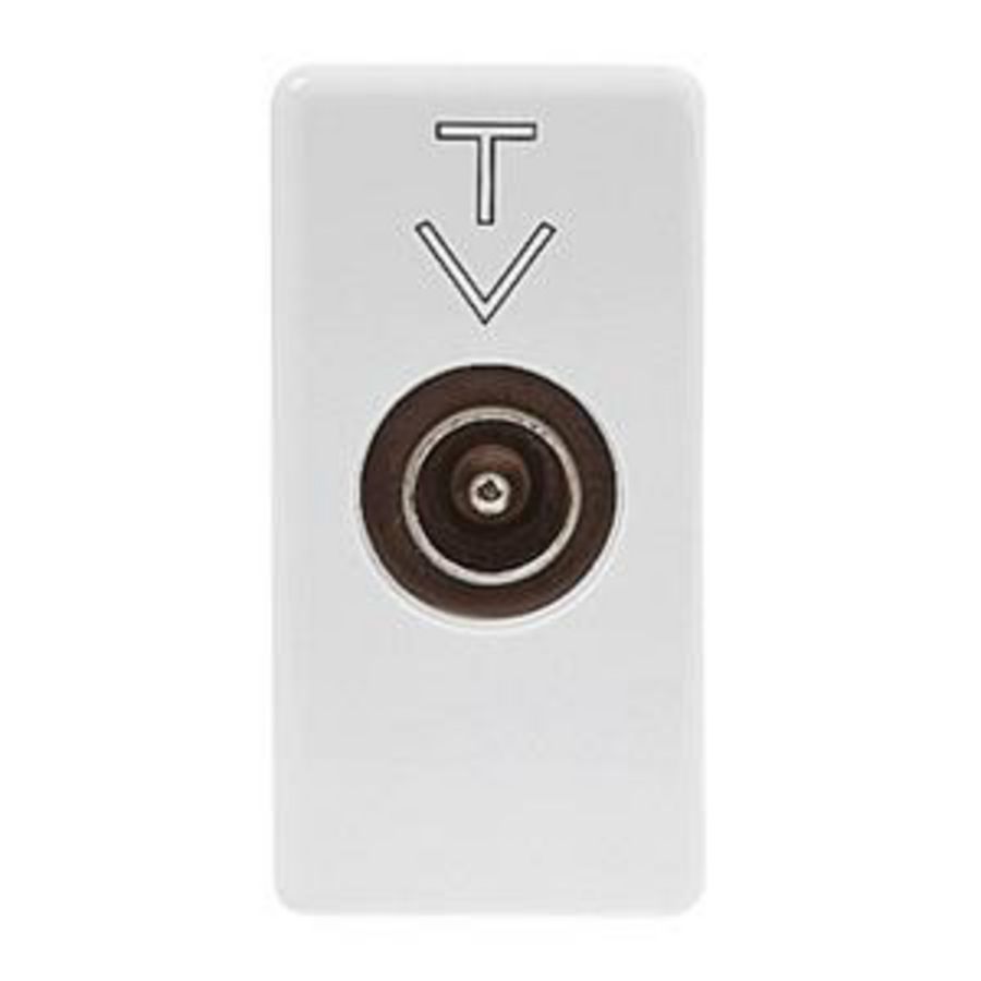 COAXIAL SOCKET-OUTLET TV CLASS A SHIELDING-IEC MALE CONNEC