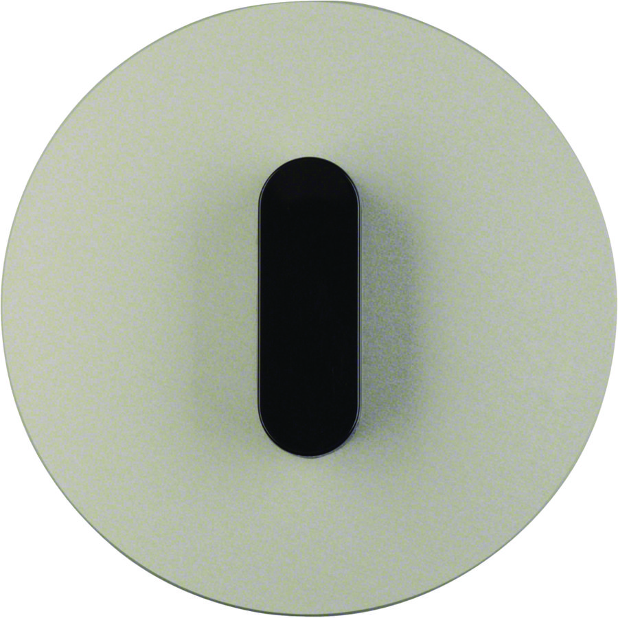 Afdekplaat+knevel Serie R.classic aluminium zwart