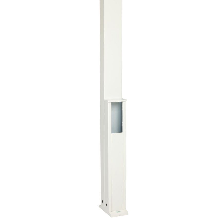 Aansluitzuil dubbel 3025mm wit RAL9010/60