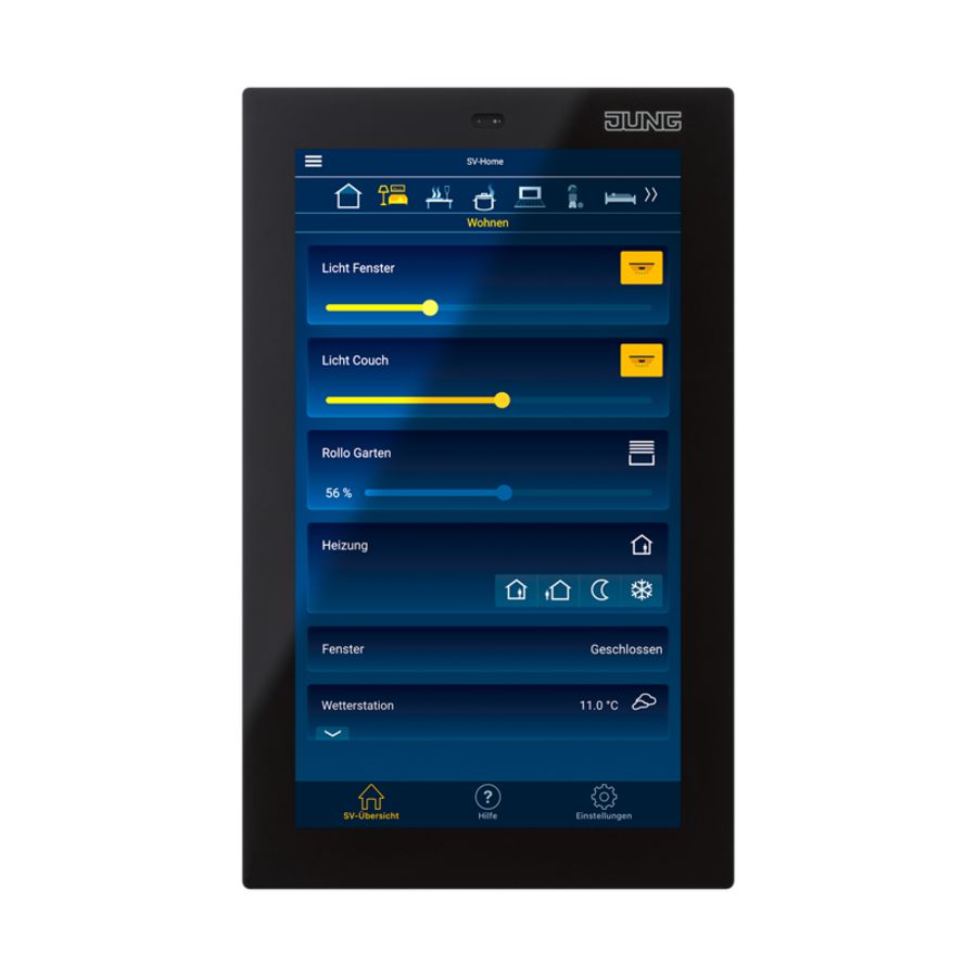 Smart Control touchpanel 5inch zwart KNX