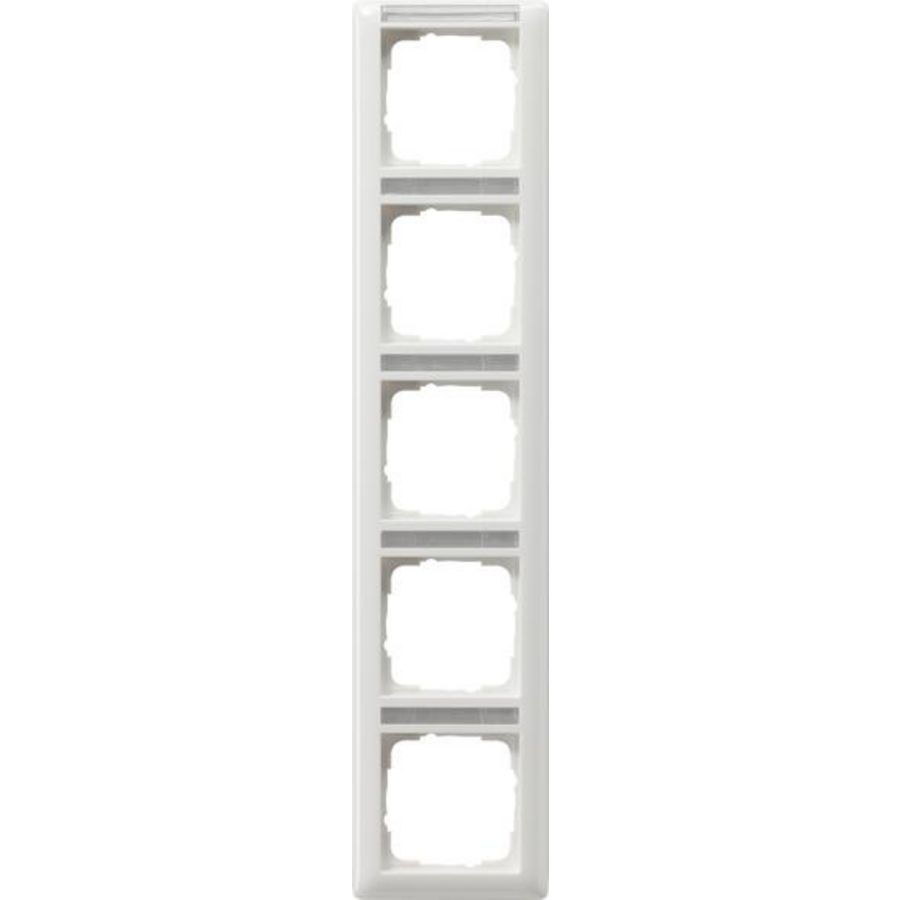 Afdekraam 5-voudig verticaal TK System 55 zuiver wit