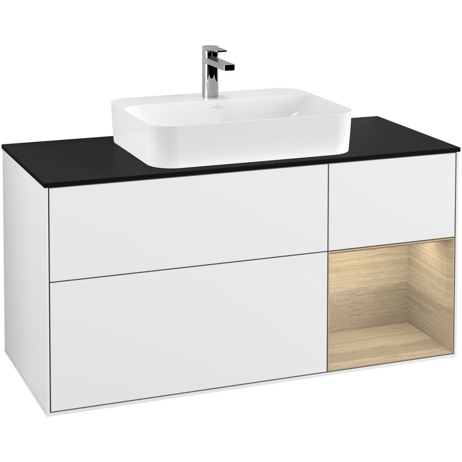 Wastafelonderkast Finion 1200x603x501mm G.White.L G422PCGF