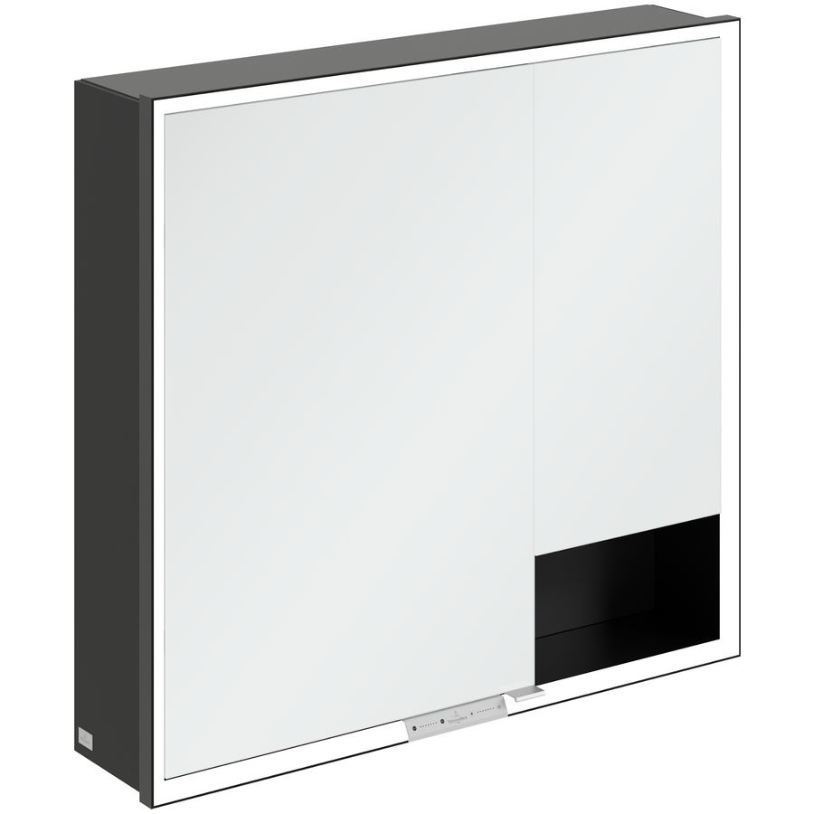 Opbouw Spiegelkast My View+ 800x750x168mm Volcano Black