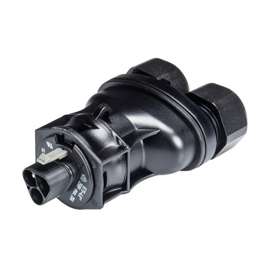 Kabelsteker RST20I3 male zwart 2-voudig 10-14mm VVE=100