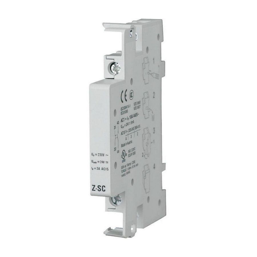 Hulpcontact Z-SC - contact 1M 1V - 0,5 TE VVE=3