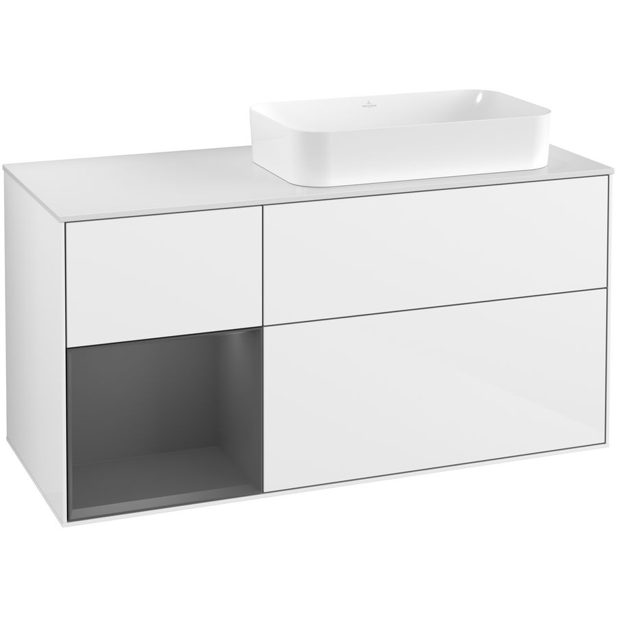 Wastafelonderkast Finion 1200x603x501mm G.White.L G681GKGF