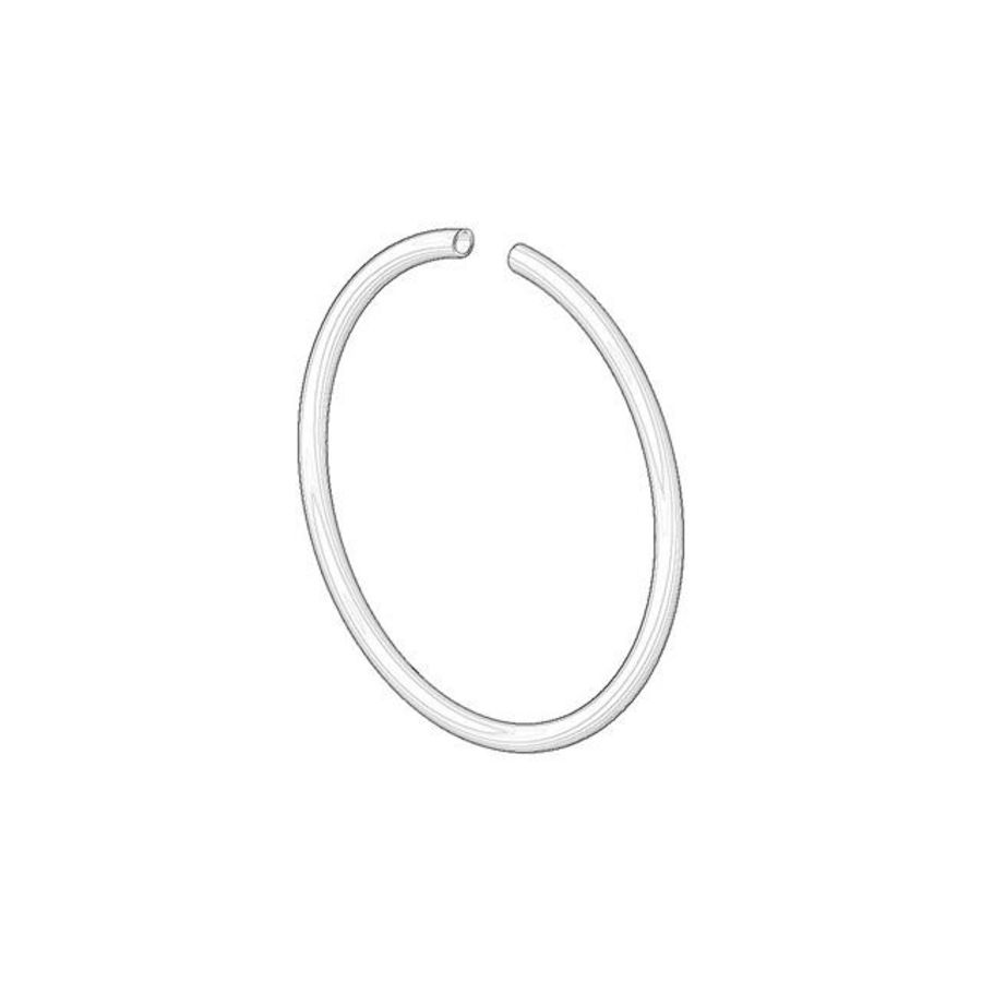 Houder 185x10mm Dark Platinum gebors.