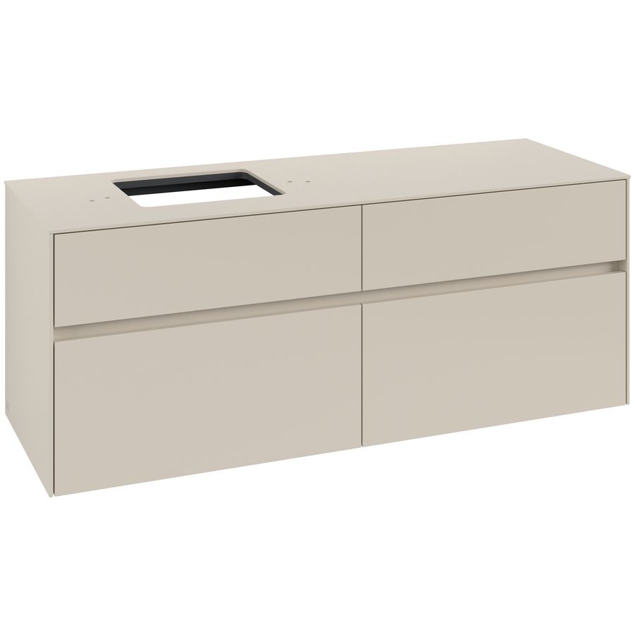 Wastafelonderkast Collaro 1400x548x500mm Cashmere Grey C132B0VN