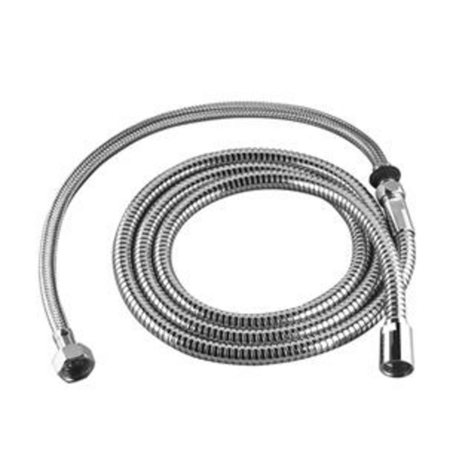 Metalen doucheslang 2delig 1/2"x3/8"x2250mm Champagne