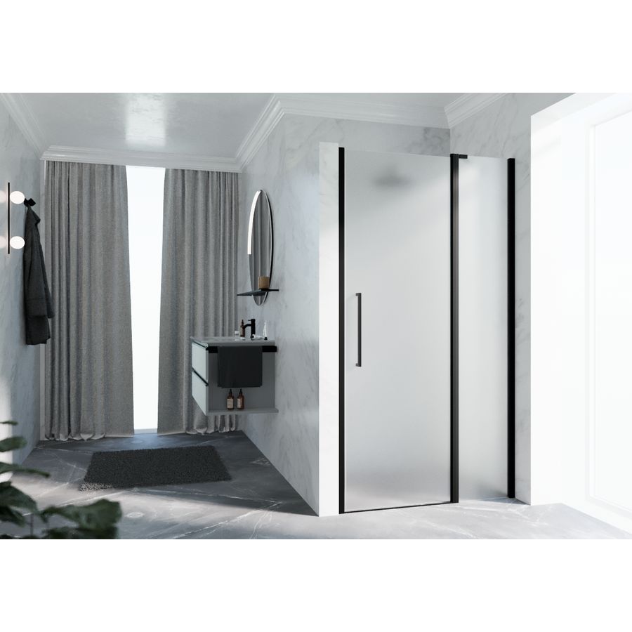 Draaideur Y22P 1070-1110x2000mm zwart satin