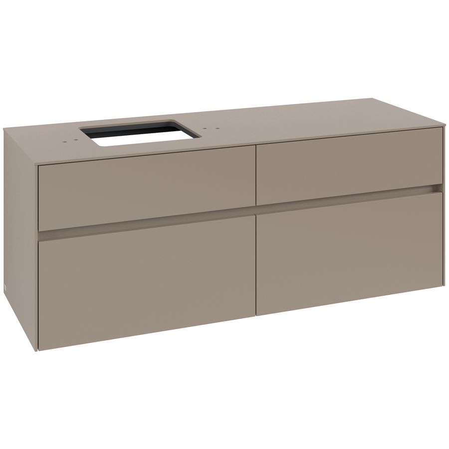 Wastafelonderkast Collaro 1400x548x500mm Taupe C132B0VM