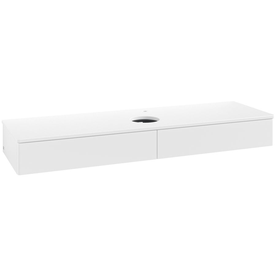 Wastafelonderkast Antao 1600x190x500mm White Matt Lacquer K14050MT