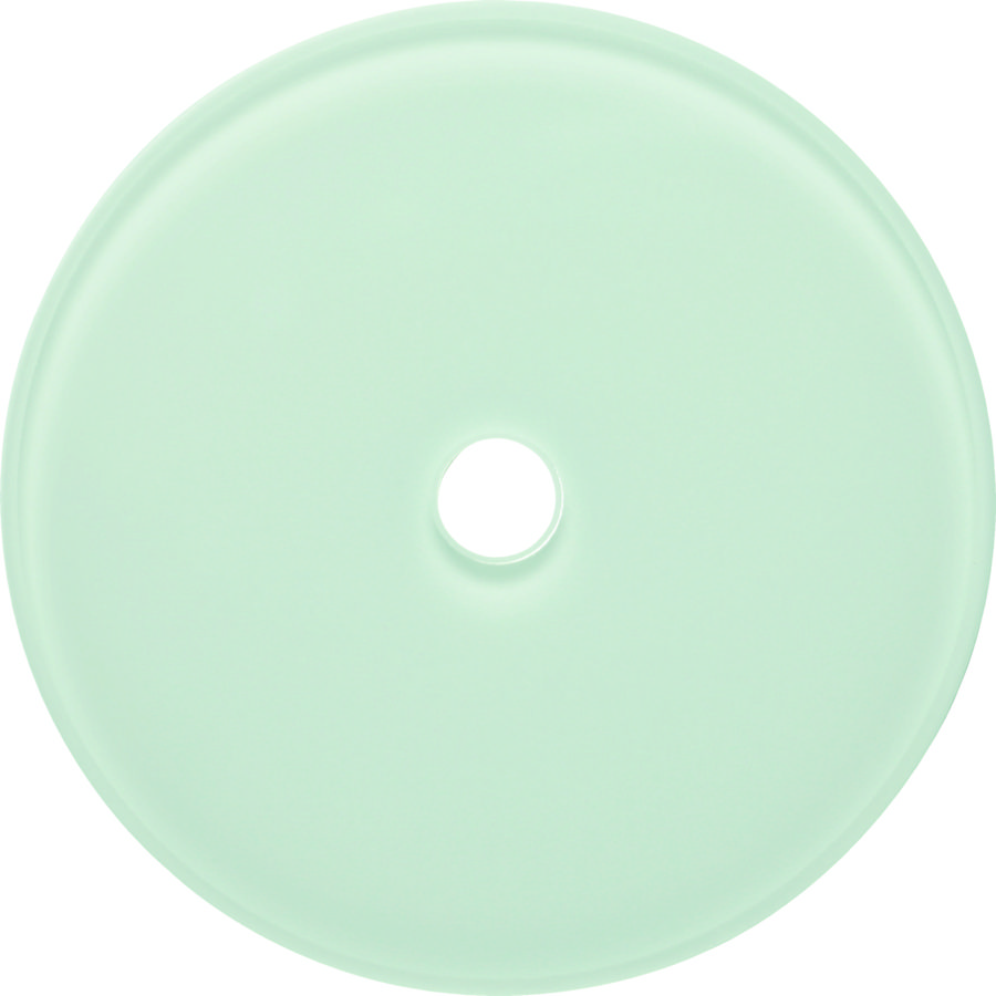 Afdekraam 1-v voor draaischakelaar Serie Glas polarwit