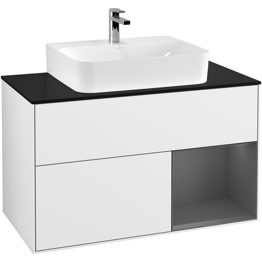 Wastafelonderkast Finion 1000x603x501mm G.White.L F122GKGF
