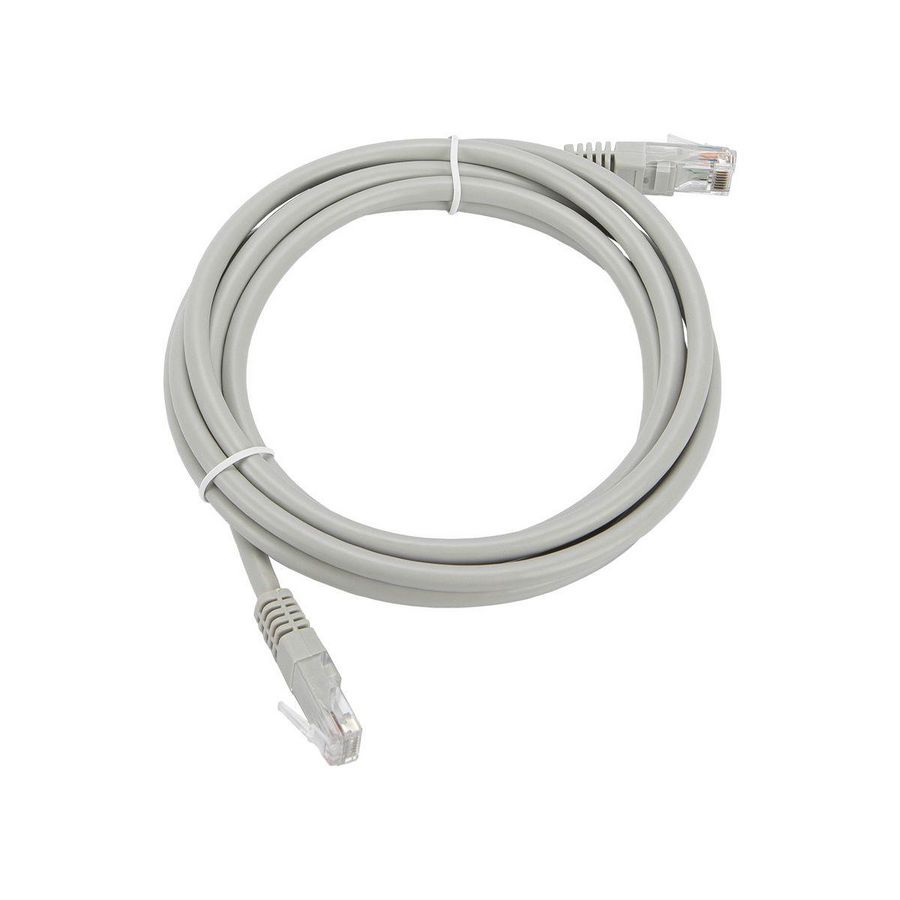 Patchkabel 2mtr. RJ45 8(8) cat.6 U/UTP Grijs