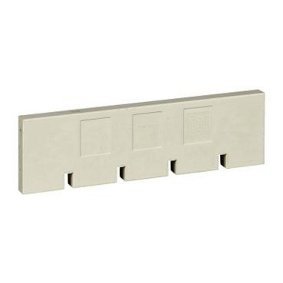 Railsteun Accessoires verticale rail 50x10mm Prisma Plus