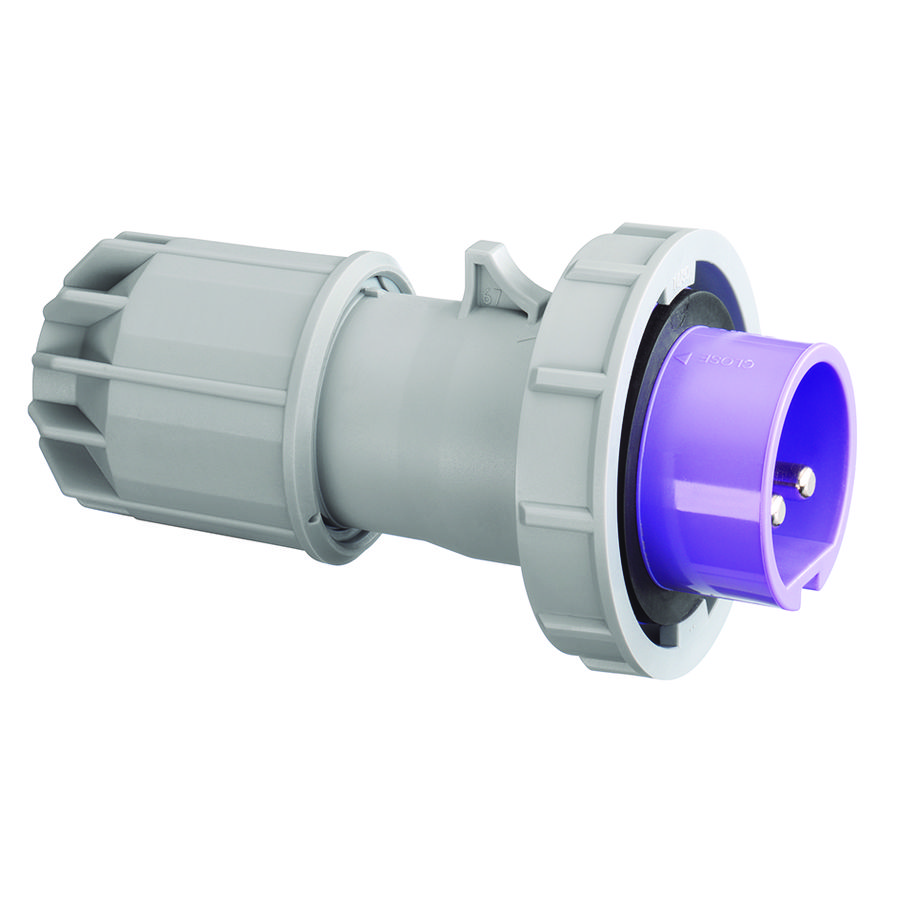 Stekker CEE IP67 16A 2P 42V 12h wit VVE=10