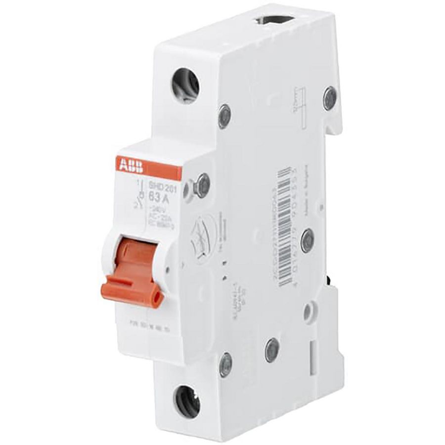 Lastscheider schakelaar rood 1P 16A 240VAC AC-22A 10 kA