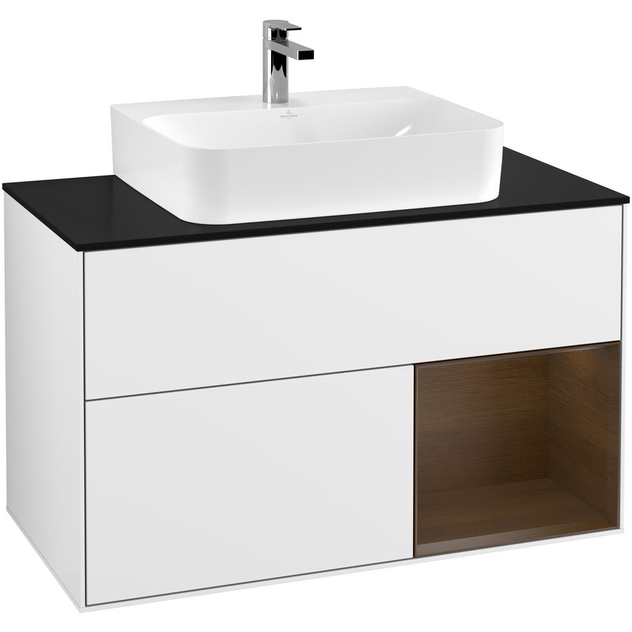 Wastafelonderkast Finion 1000x603x501mm G.White.L F122GNGF