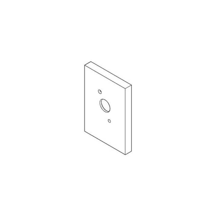 Rozet v. douchegar. slang 78x55,5x8,5mm Champagne