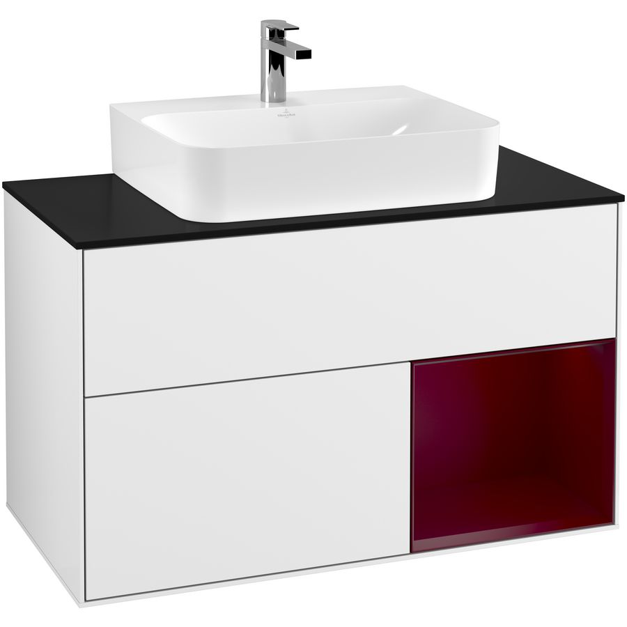 Wastafelonderkast Finion 1000x603x501mm G.White.L F122HBGF