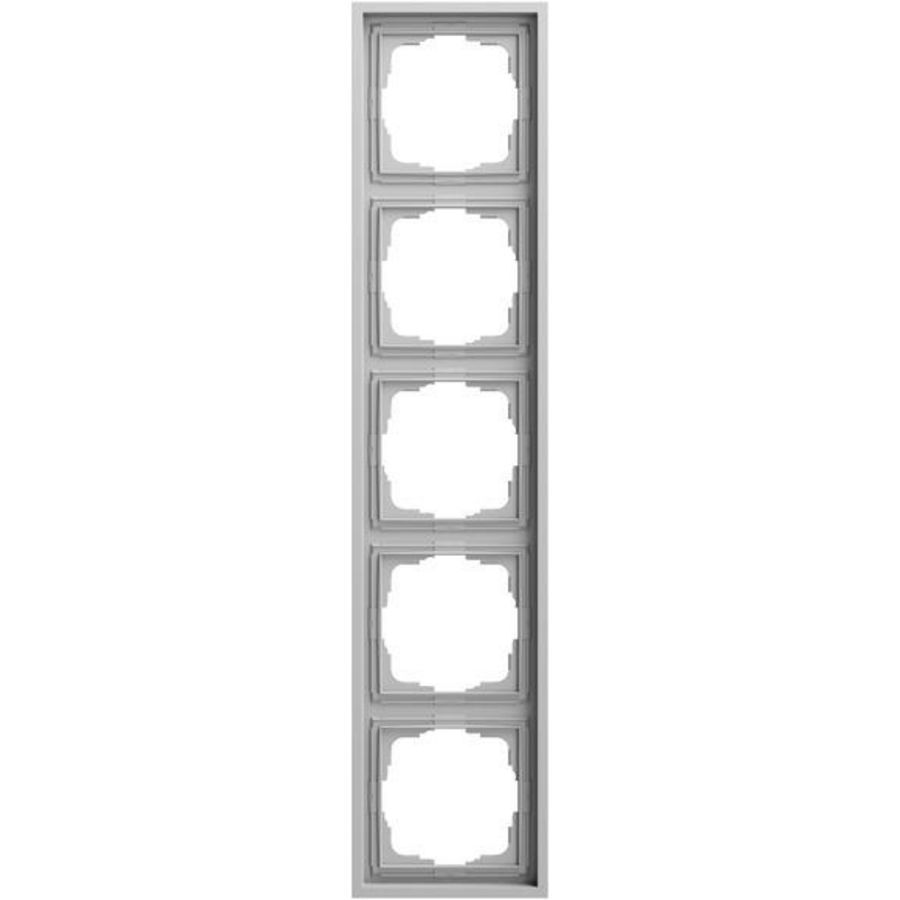 Afdekraam 5-voudig Gira F300 gris m(gel.)