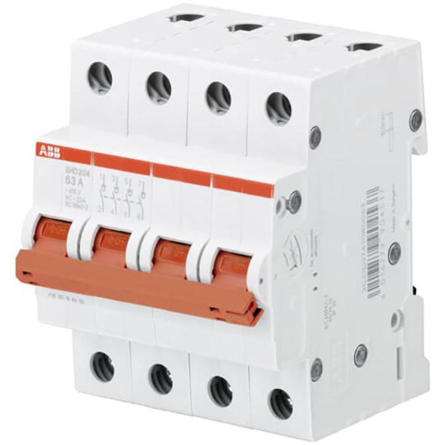 Lastscheider schakelaar rood 4P 16A 415VAC AC-22A 10 kA