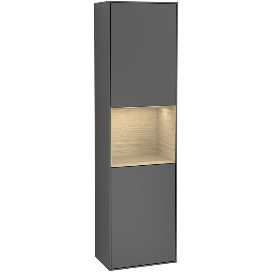 Hoge kast Finion 418x1516x270mm Antr. Matt Lacquer F470PCGK