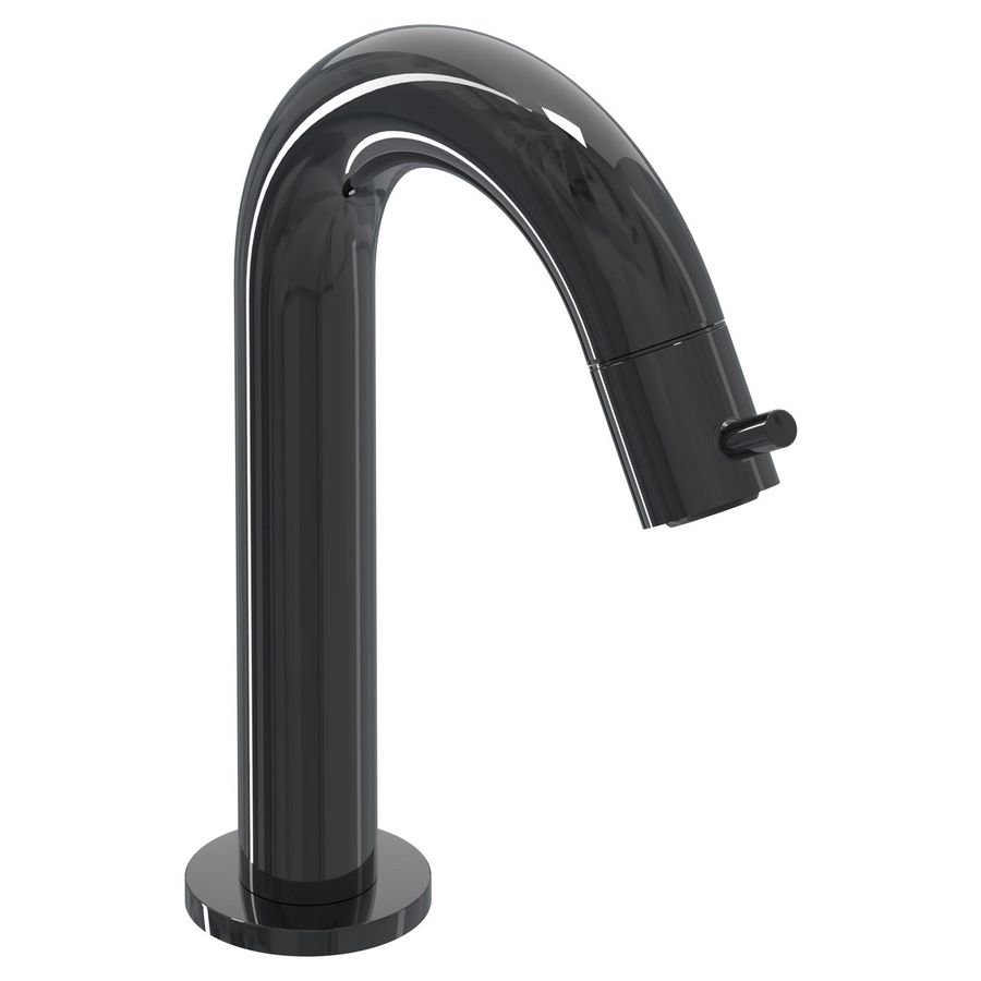 Fonteinkraan BOND gebogen staand S-size sprong 115mm zwart chroom