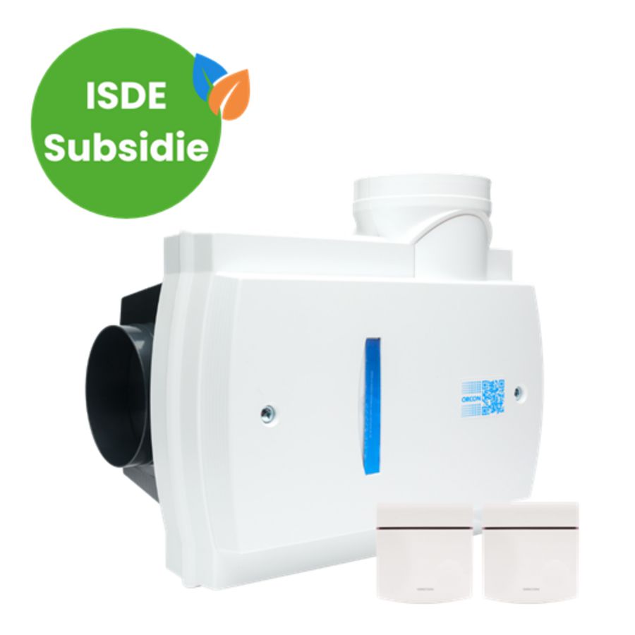 Woonhuisventilator Compact-10RH + 2x CO2 - ISDE set