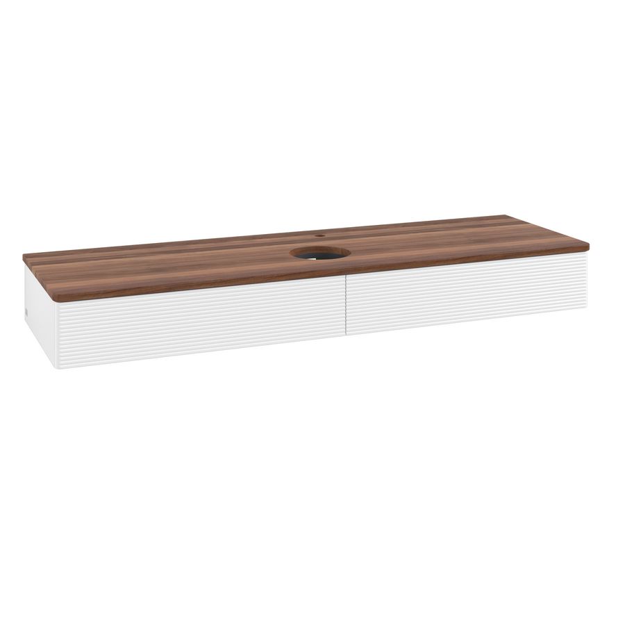 Wastafelonderkast Antao 1600x190x500mm White Matt Lacquer K14152MT