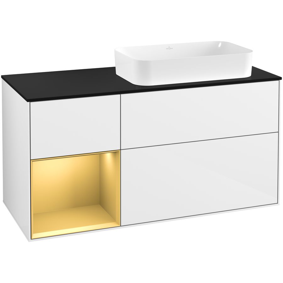 Wastafelonderkast Finion 1200x603x501mm G.White.L G682HFGF