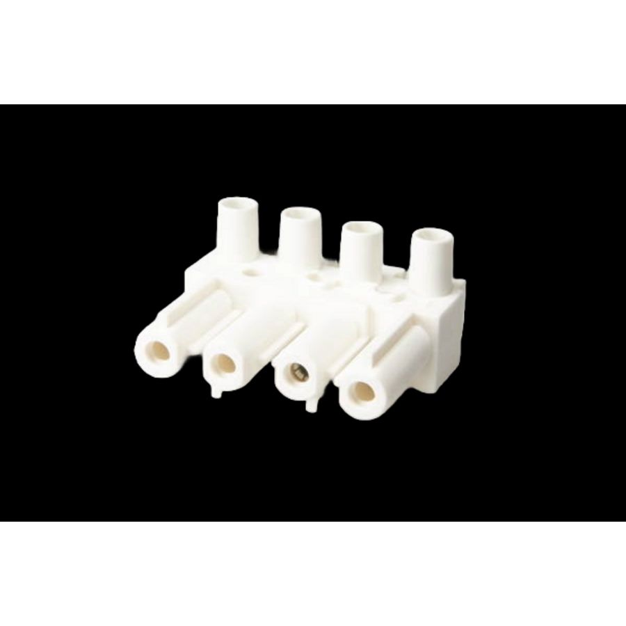 Chassisdeel 4-polig wit (AC166 GBU/ 4 w) VVE=10
