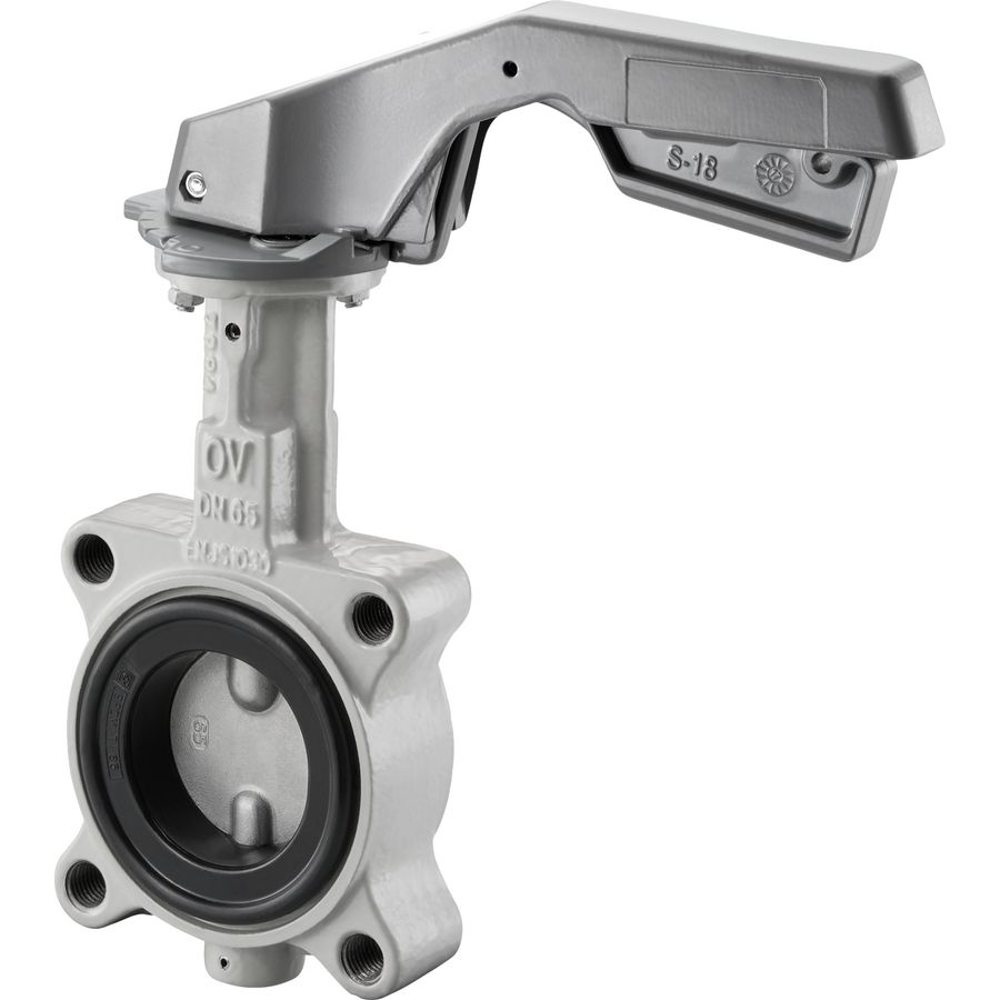 Vlinderkleppen middenflens PN16 met EPDM-pakking DN125