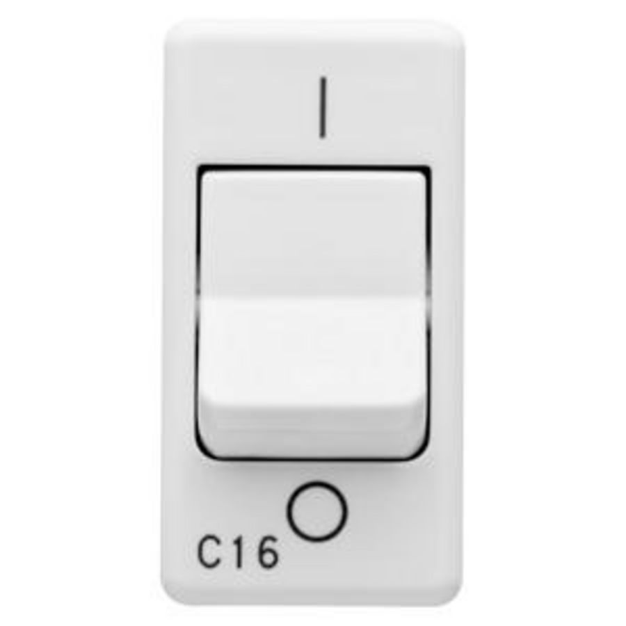 COMPACTE INSTALLATIEAUTOMAAT 230 Vac-1P 16A 3kA C-karakteristiek-