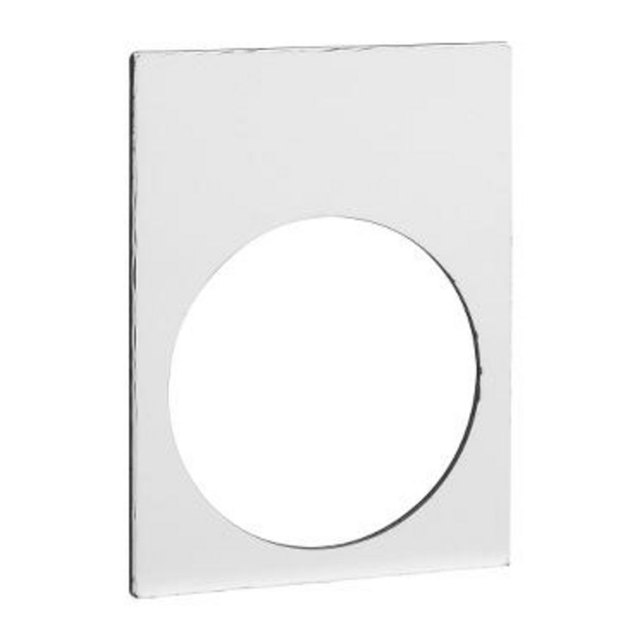 Houder 30x40mm + etiket 8x27mm Wit/geel XB4/XB5 VVE=10