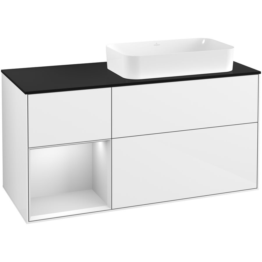 Wastafelonderkast Finion 1200x603x501mm G.White.L G682MTGF