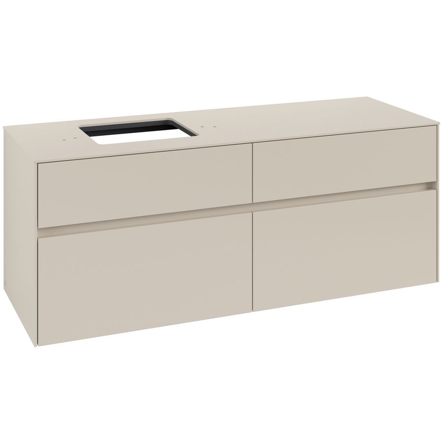 Wastafelonderkast Collaro 1400x548x500mm Cashmere Grey C13200VN