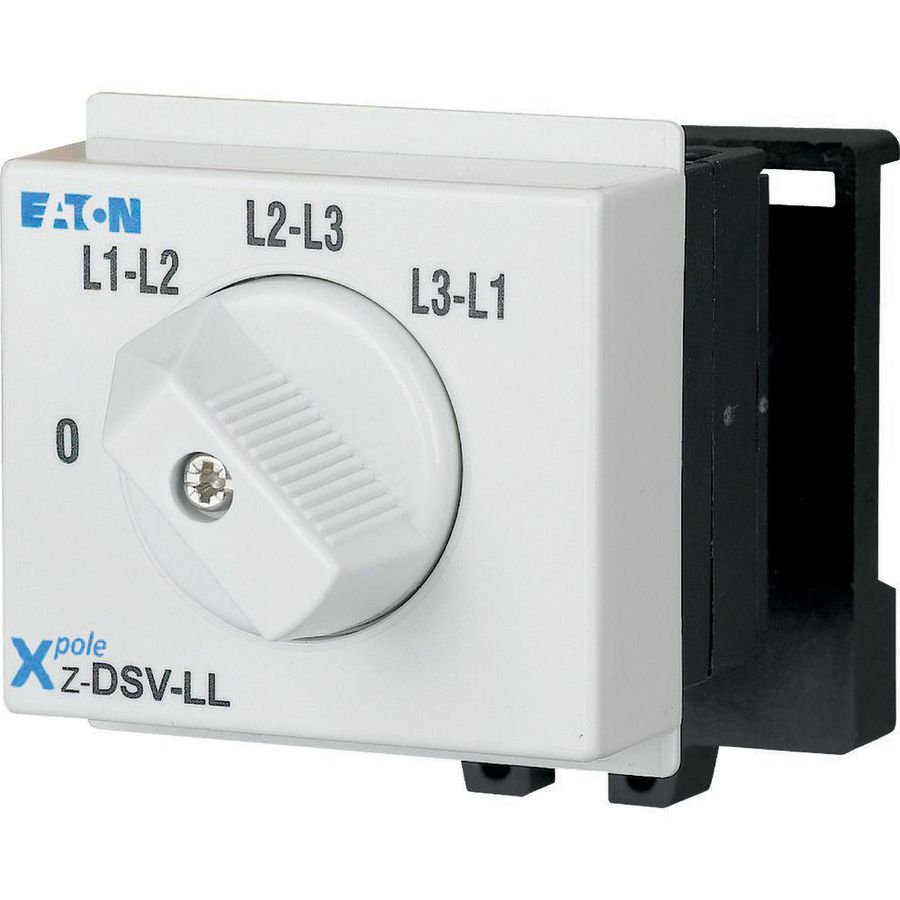 Draaischakelaar, 20A, voltmeter, 0 - L1-L2 - L2-L3 - L3-L1 Eaton
