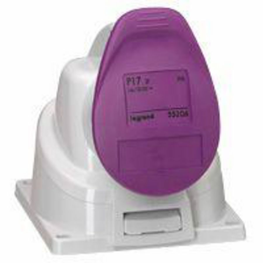 Opbouw wandcontactdoos 24V 32A 2-polig IP44 P17