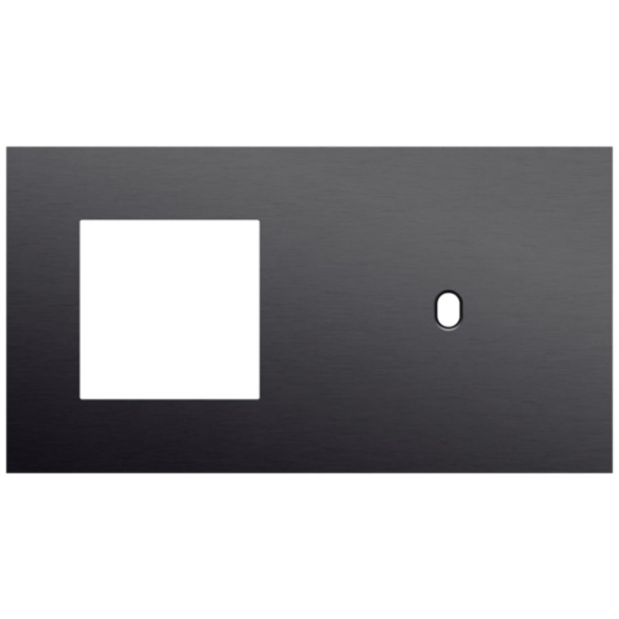 Afdekplaat 2-voud horiz. 71mm centerafst. 224-57806