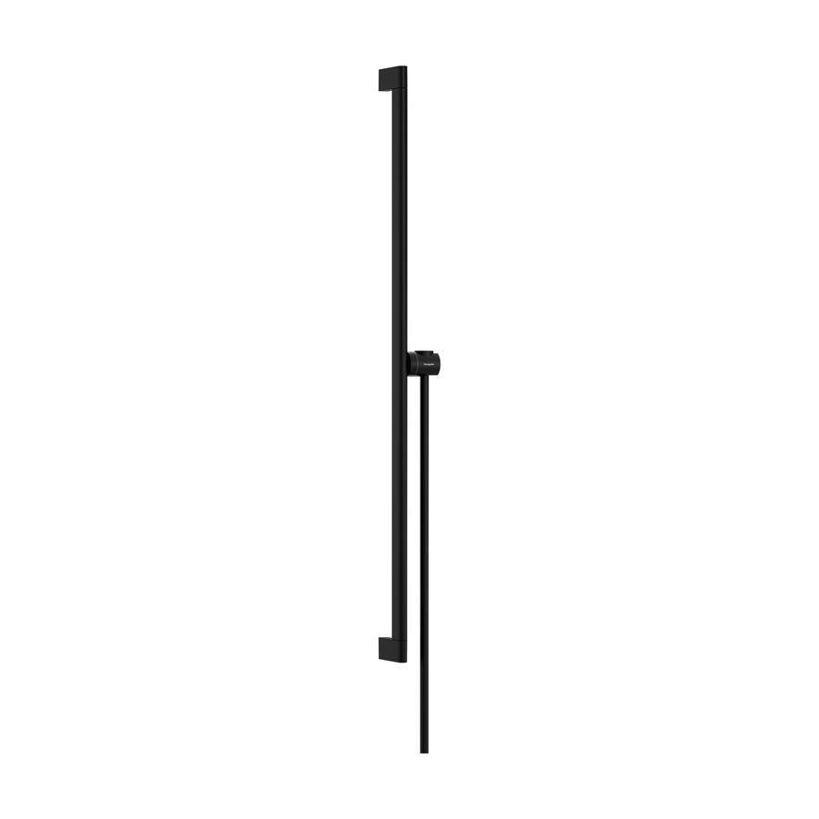 Unica glijstang S Puro 90cm met easy slide handdouchehouder en Isiflex doucheslang 1600mm mat zwart